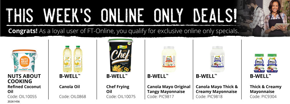 Save yourself time and money! Login and place your order online.