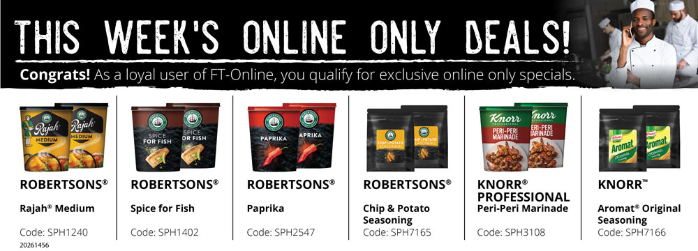 Save yourself time and money! Login and place your order online.