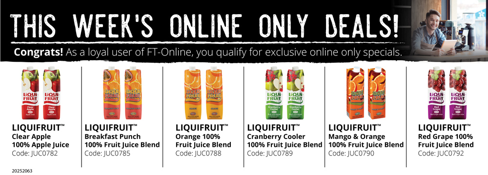 Save yourself time and money! Login and place your order online.