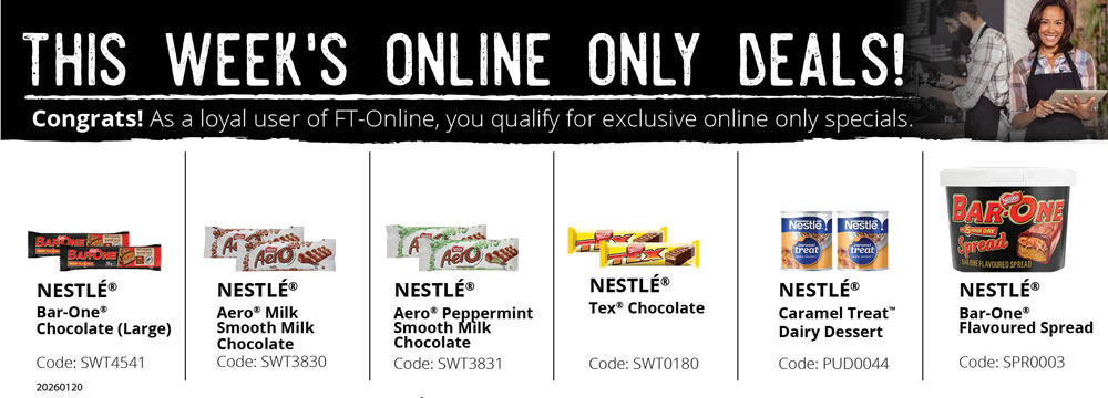 Save yourself time and money! Login and place your order online.