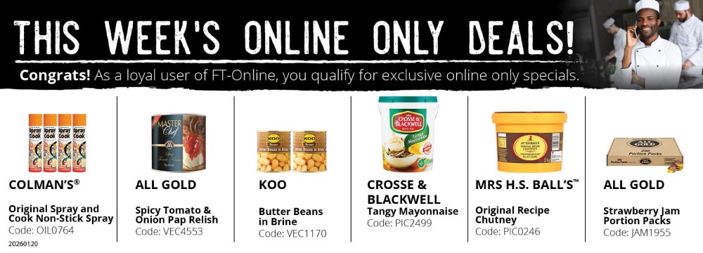 Save yourself time and money! Login and place your order online.