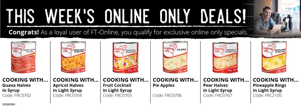 Save yourself time and money! Login and place your order online.