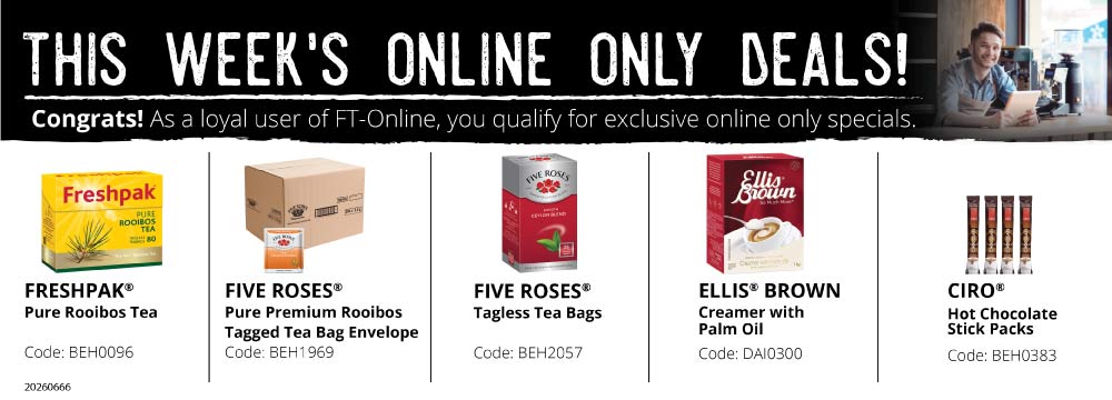 Save yourself time and money! Login and place your order online.