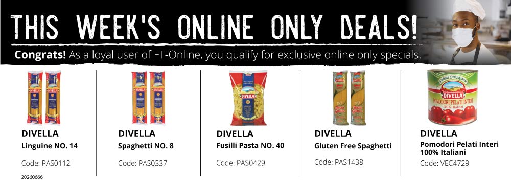 Save yourself time and money! Login and place your order online.