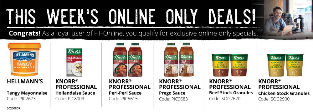 Save yourself time and money! Login and place your order online.