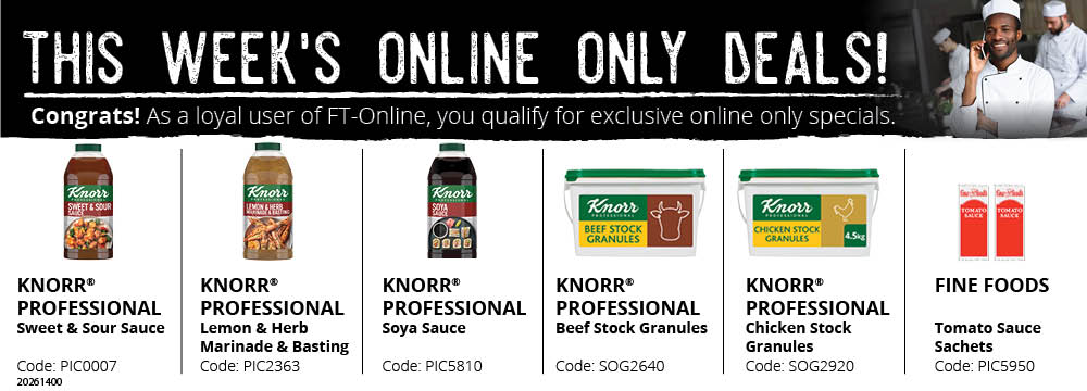 Save yourself time and money! Login and place your order online.